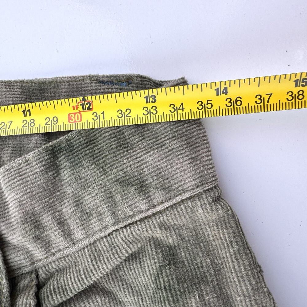 Grateful Dead Corduroy Pants Womens S Olive Green Tie Dye 50th Patch Hippie Boho - Picture 9 of 11